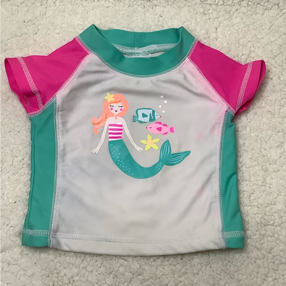 Carters Swim Top with Mermaid 6 Month 6M